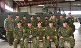 The staff and students of TLAV D&M Serial 0249 pose for a picture before joining the firefighting efforts in BC.