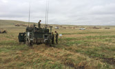 Recce soldiers torture test the TAPV’s fording capabilities. (Photo Courtesy of 2Lt Clackson)