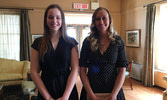 Scholarship recipients Ashley Padvaiskas and Sarah Dyck