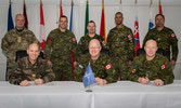 6.	Comd 3rd Can Div, Comd CMTC, and CO 2 RCR attend the signing of the Combat Readiness Evaluation for the eFP Battle Group Latvia.