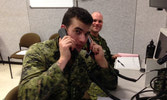 Capt Couture learning the delicate art of Net management