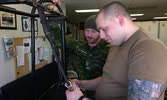 Cpl Ford teaches Tpr Durrant the pieces of the bit