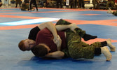 Cpl Lonegren moments before submitting his opponent