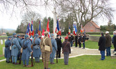 Ceremony at the Cenotaph at the Town of Moreuil 2016
