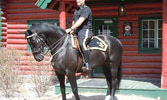 MCpl Cam “Highlander” Davidson finally getting to ride a horse that goes above a slow walk.