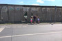 This is a pic of part of the Berlin wall; this is Isabelle, Georgia and I