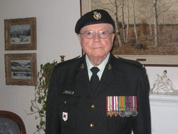 Honorary Lieutenant-Colonel John Swanton
in his DEUs prior to the Armour School Parade.
